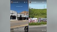 Simone Biles encounters Ghost Town while "road trippin'" to Austin (Image Credit: Biles/IG)